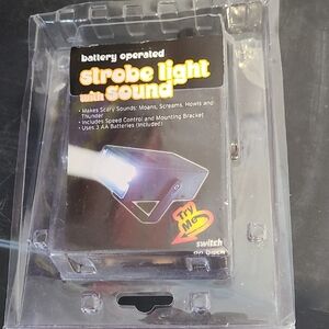 Battery Operated Strobe Light with Sound